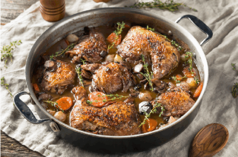 Coq au Vin with Mashed Potatoes