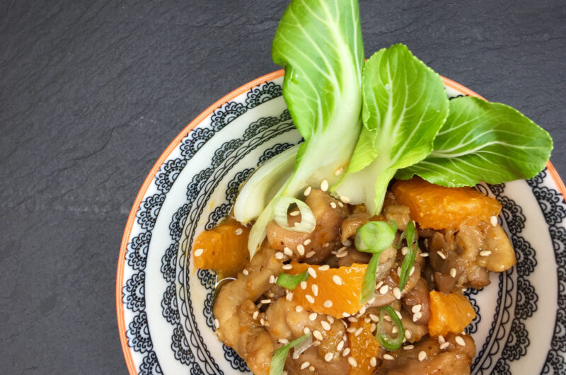 Orange Chicken & Bok Choy