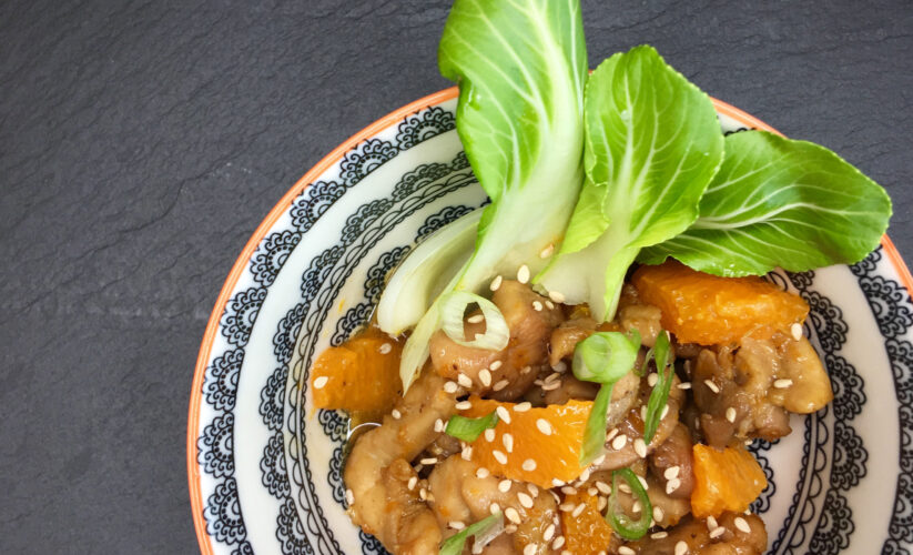 Orange Chicken & Bok Choy