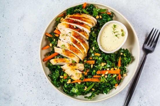 Kale Salad with Lentils