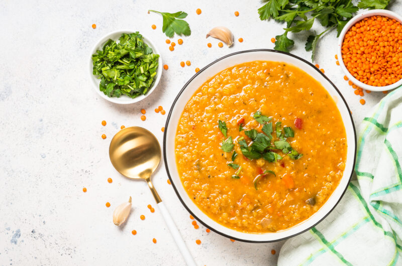 Moroccan Lentil Soup (Vegan)