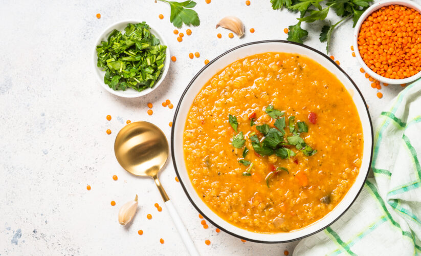 Moroccan Lentil Soup (Vegan)