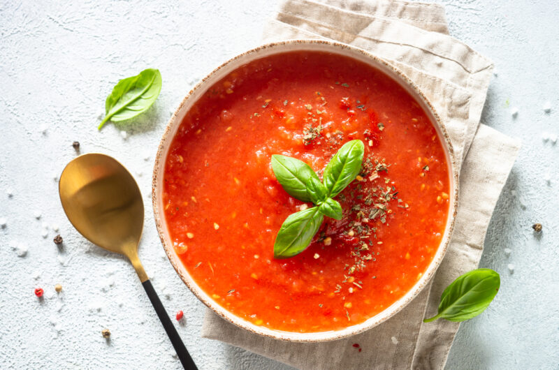 Fire Roasted Red Pepper & Tomato Soup (Vegan)