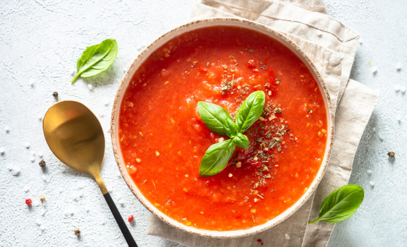 Fire Roasted Red Pepper & Tomato Soup (Vegan)