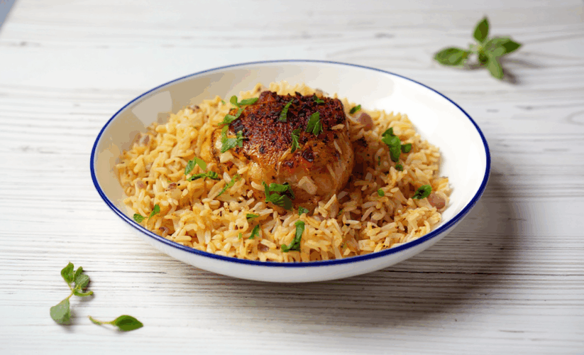 Middle Eastern Inspired Chicken & Rice