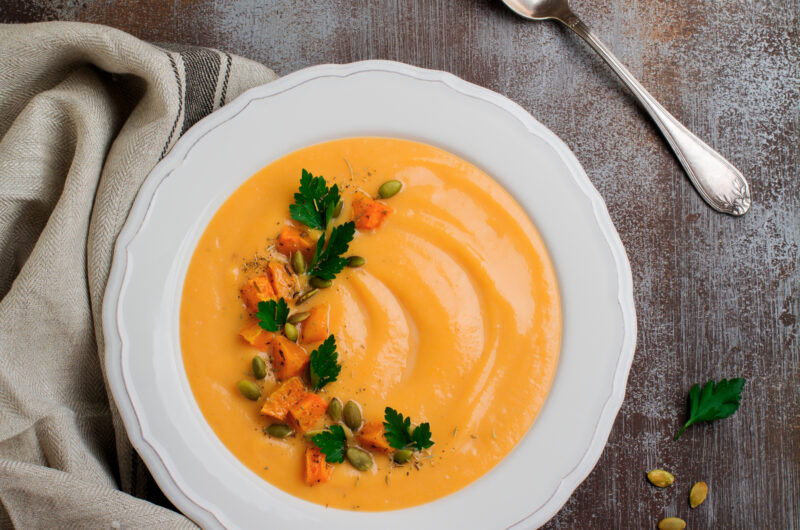 Sweet Potato and Garlic Soup