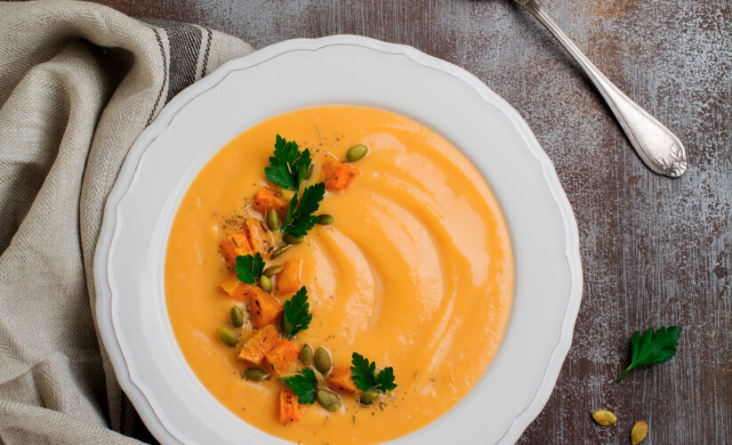 Sweet Potato and Garlic Soup