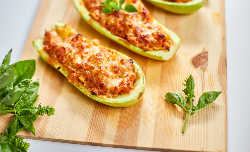 Savory Stuffed Squash Boats